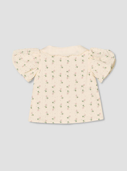 Giggles Collared Short Sleeves Shirt and Skirt Set with Floral Print-baby-girls-clothing-setsandcoords-image-5