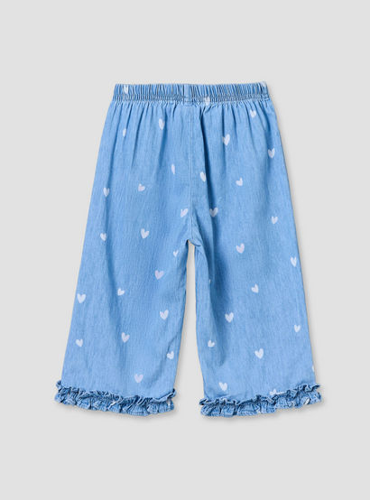 Disney Round Neck Sleeveless Denim Top and Wide Leg Pants Set with Minnie Mouse Applique-baby-girls-clothing-setsandcoords-image-5