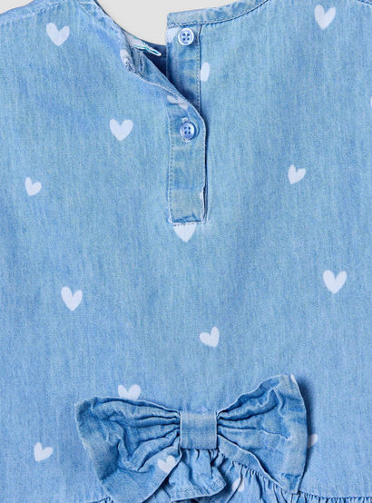 Disney Round Neck Sleeveless Denim Top and Wide Leg Pants Set with Minnie Mouse Applique-baby-girls-clothing-setsandcoords-image-8