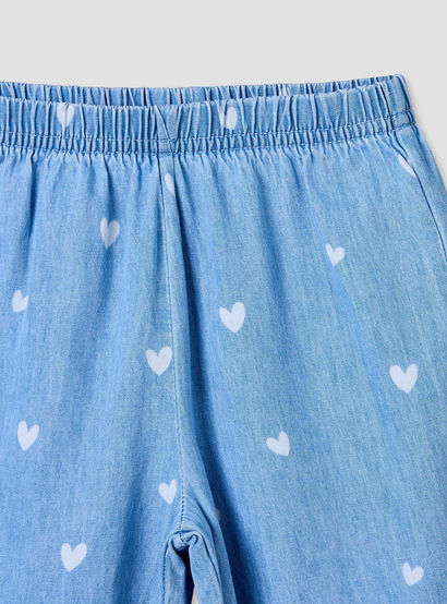 Disney Round Neck Sleeveless Denim Top and Wide Leg Pants Set with Minnie Mouse Applique-baby-girls-clothing-setsandcoords-image-9