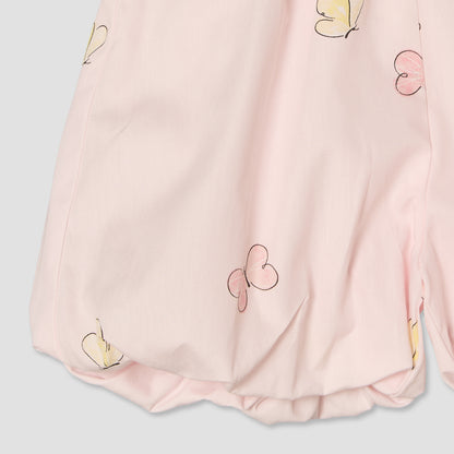 Disney Round Neck Sleeveless Top and Shorts Set with Marie Print