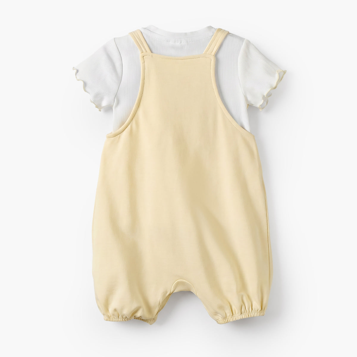 Cloud Co Crew Neck Short Sleeves T-shirt and Dungaree Set with Care Bears Print