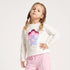 Juniors Crew Neck Long Sleeves T-shirt with Sequin Embellishment