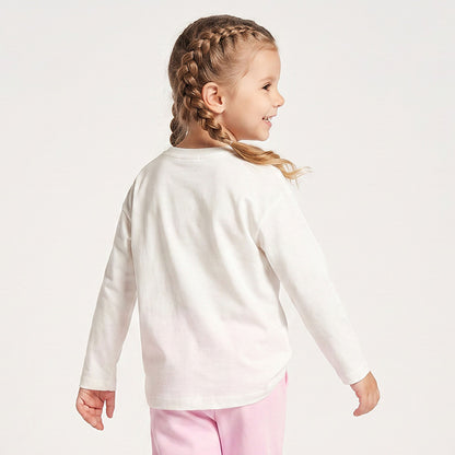 Juniors Crew Neck Long Sleeves T-shirt with Sequin Embellishment
