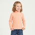 Juniors Turtleneck Long Sleeves T-shirt with Ribbed Design