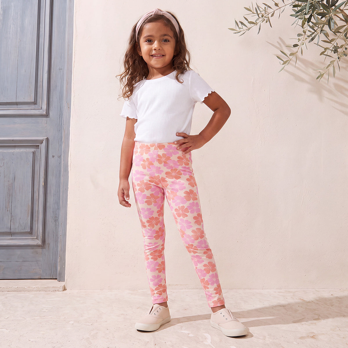 Pack of 2 Juniors Leggings with Elasticated Waistband