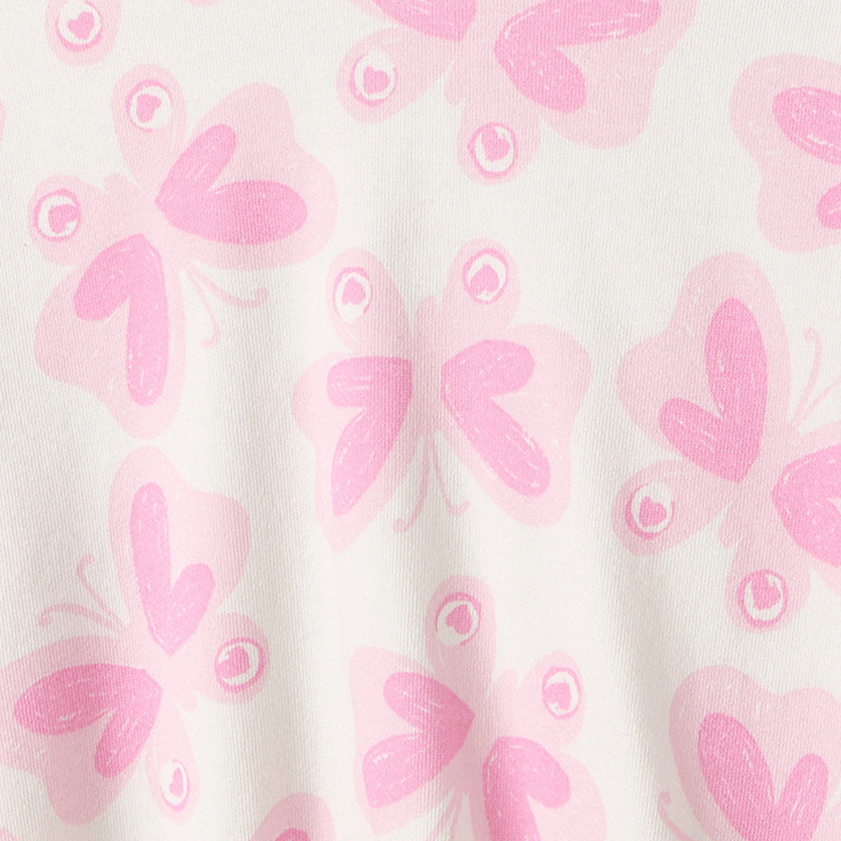 Juniors Butterfly Print Sweatshirt with Long Sleeves