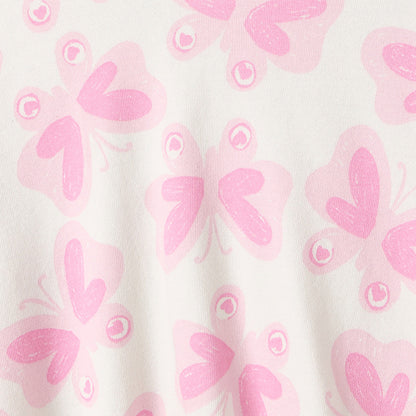Juniors Butterfly Print Sweatshirt with Long Sleeves