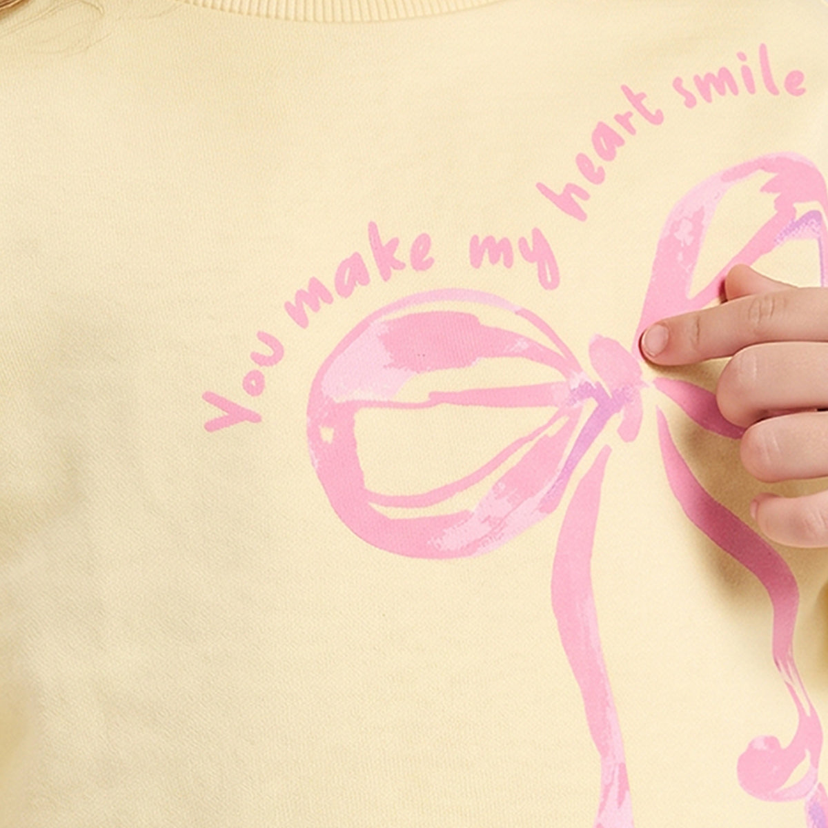 Juniors Slogan Print Sweatshirt with Long Sleeves