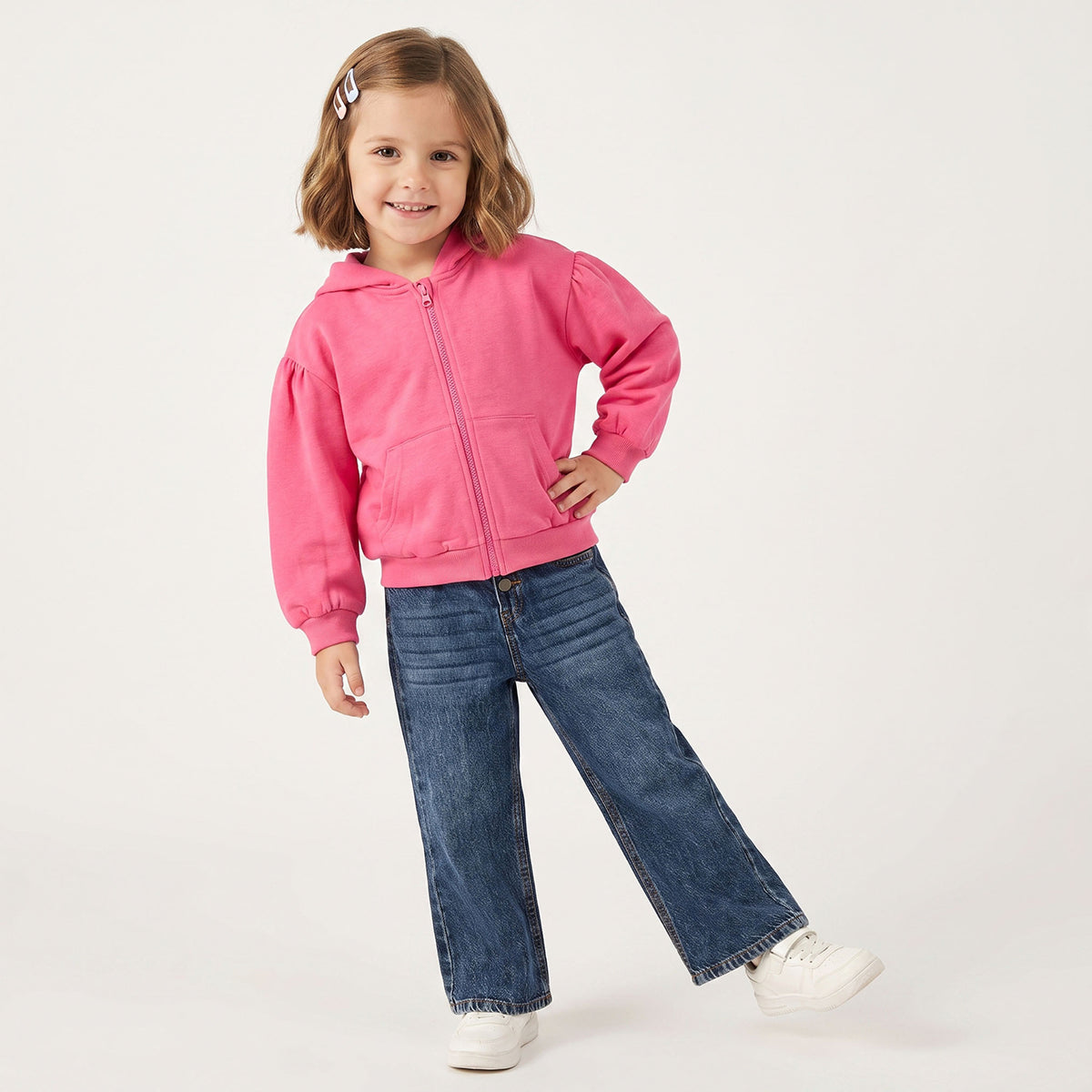 Juniors Hooded Sweatshirt with Long Sleeves