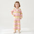 Juniors Collared Long Sleeves Sweater and Pants Set with Heart Print