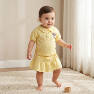 Disney Collared Short Sleeves T-shirt and Skorts Set with Minnie Mouse Applique-undefined-image-1