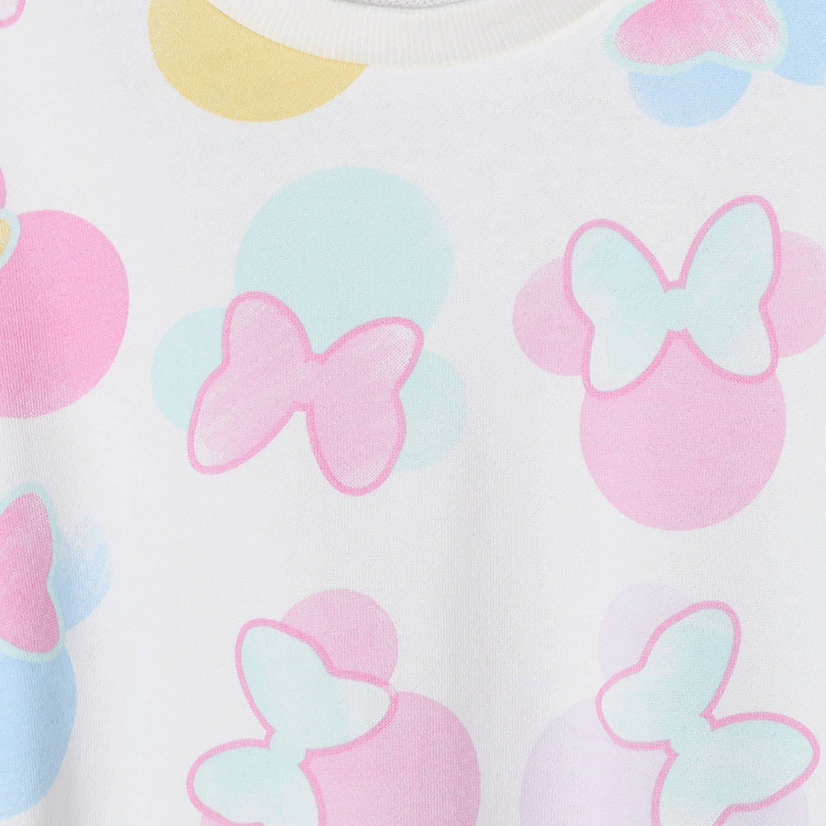 Disney Crew Neck Long Sleeves Sweatshirt and Joggers Set with Bow Print