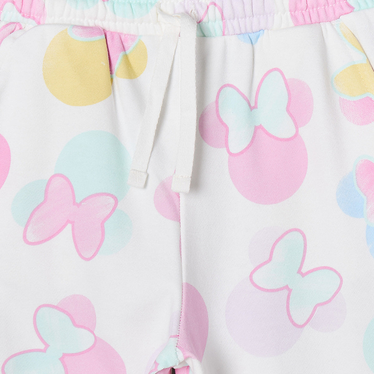 Disney Crew Neck Long Sleeves Sweatshirt and Joggers Set with Bow Print