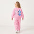 Disney Crew Neck Long Sleeves Sweatshirt and Track Pants Set with Stitch Print