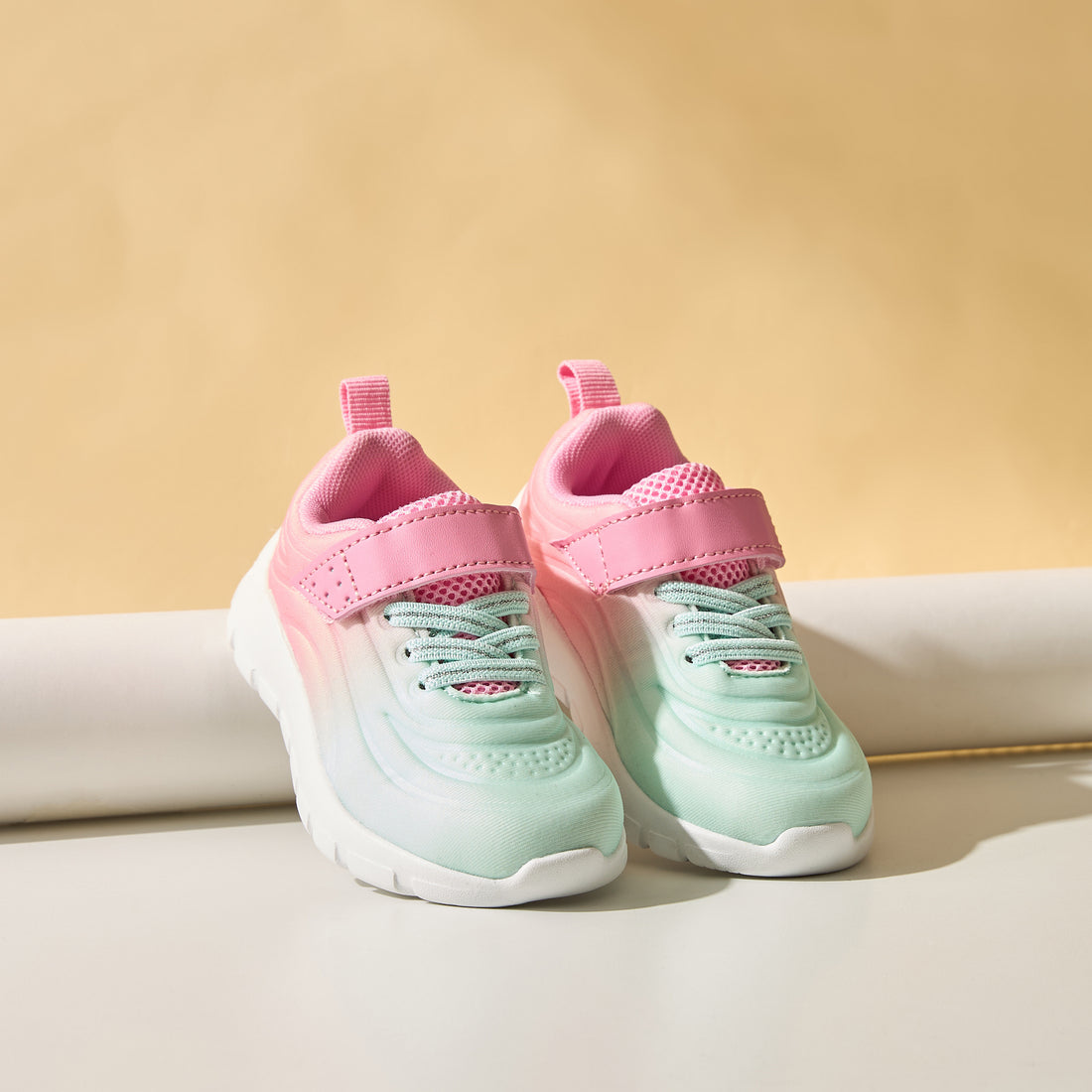 Ombre Sneakers with Hook and Loop Closure