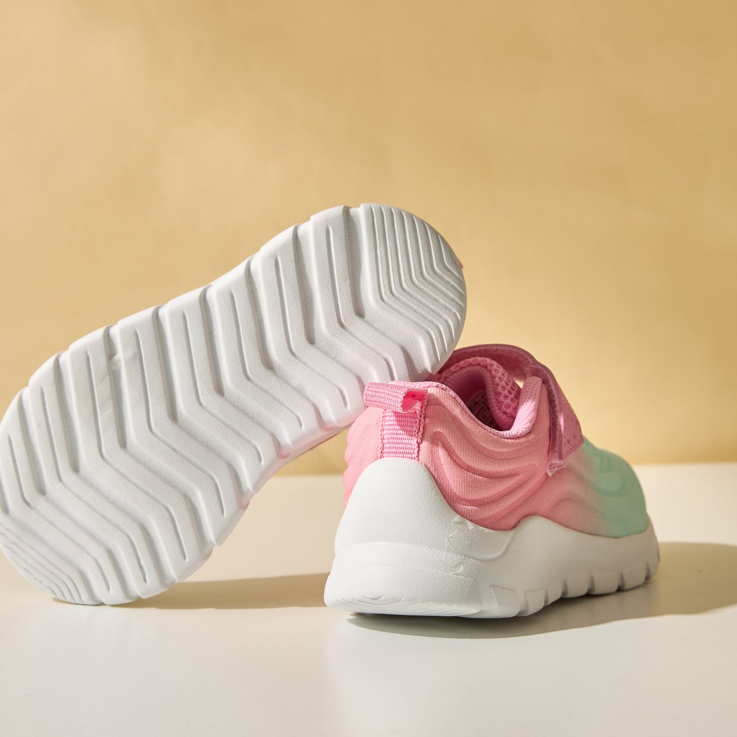 Ombre Sneakers with Hook and Loop Closure