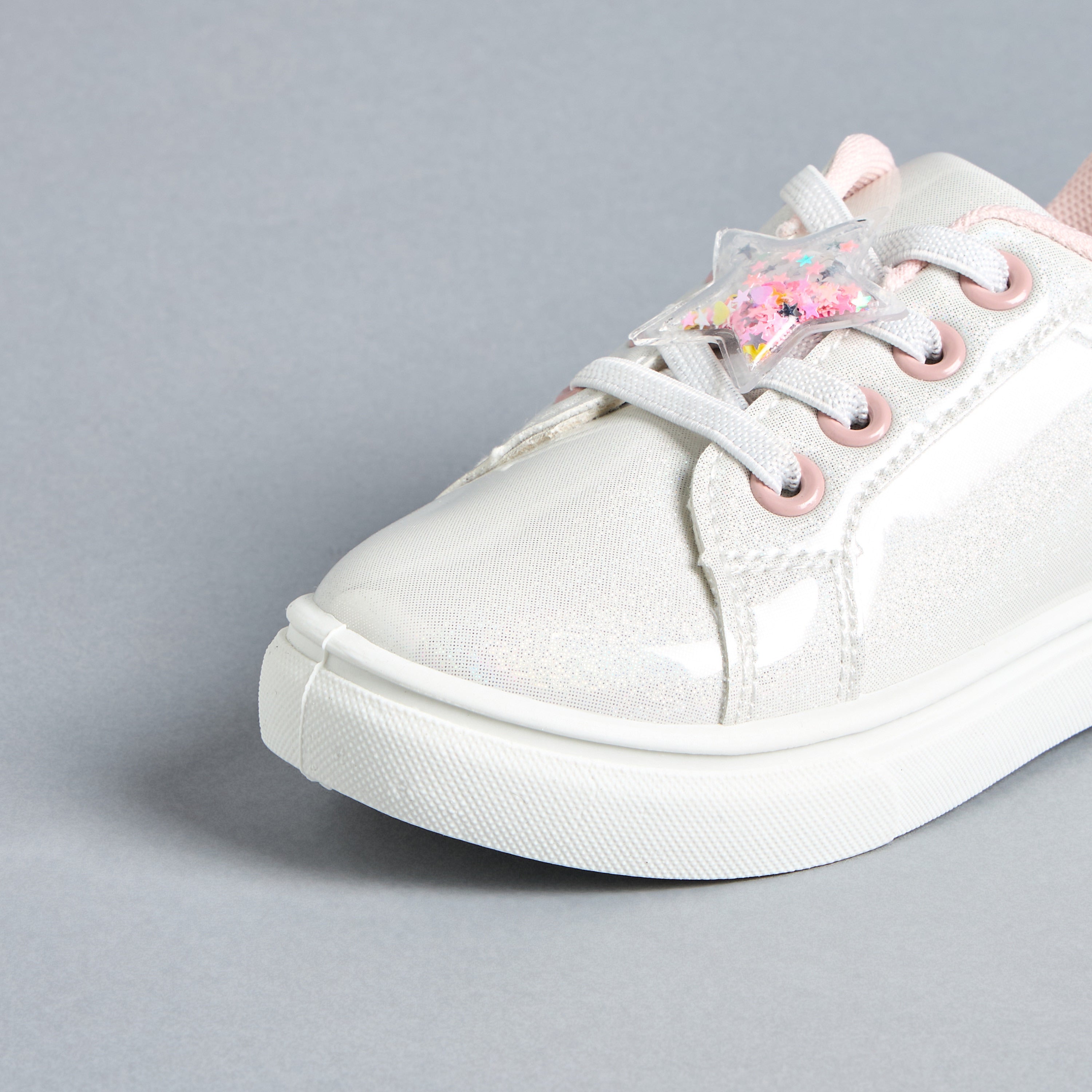 Star Accent Lace-Up Sneakers