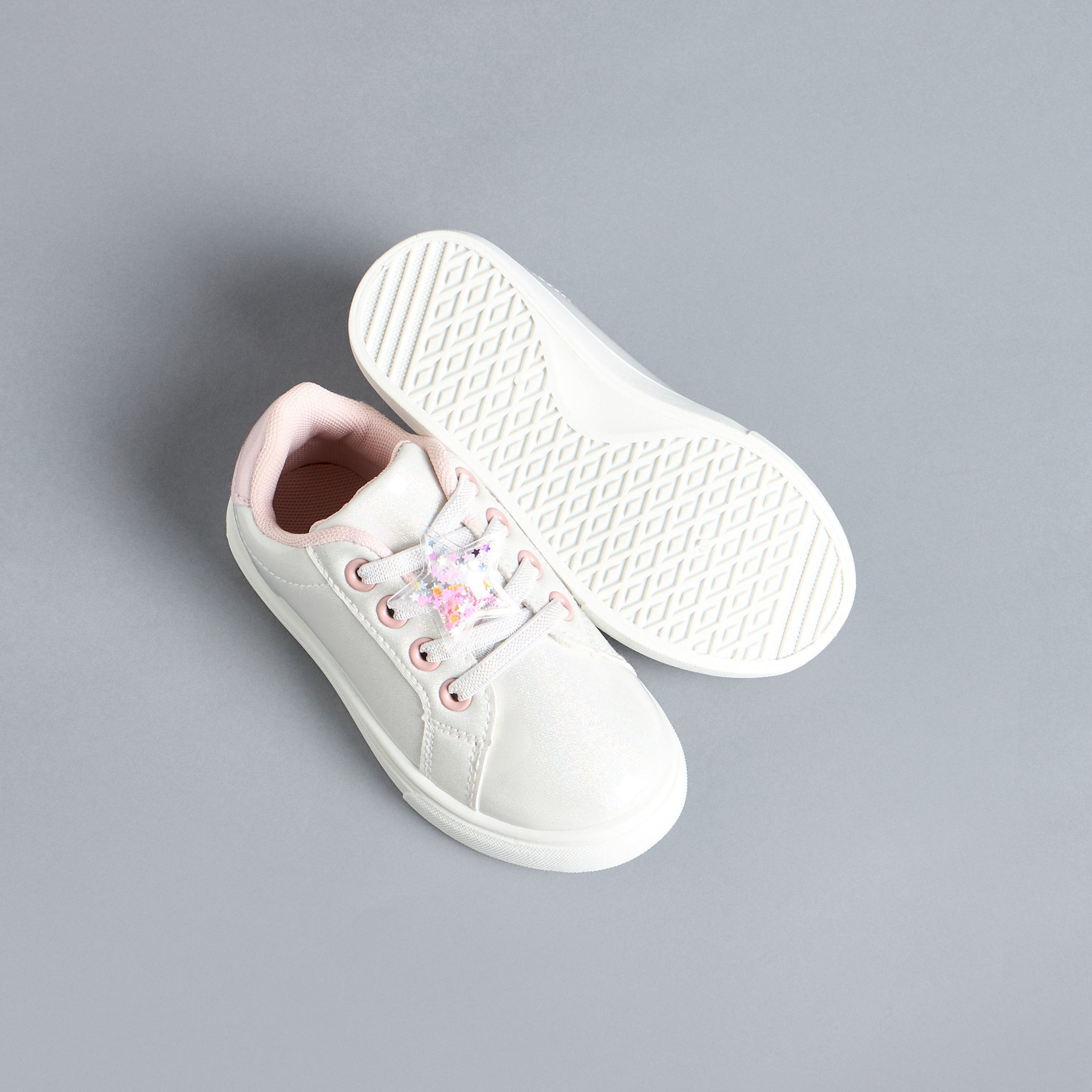 Star Accent Lace-Up Sneakers