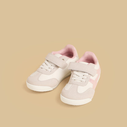 Panelled Sports Shoes with Hook and Loop Closure