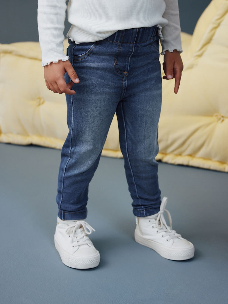 Mid Blue Denim 1 Pack Elasticated Waist Jeggings (3mths-7yrs)