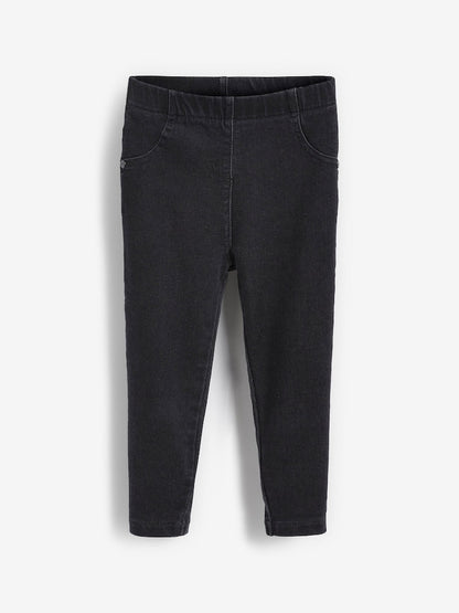 Black Denim 1 Pack Elasticated Waist Jeggings (3mths-7yrs)