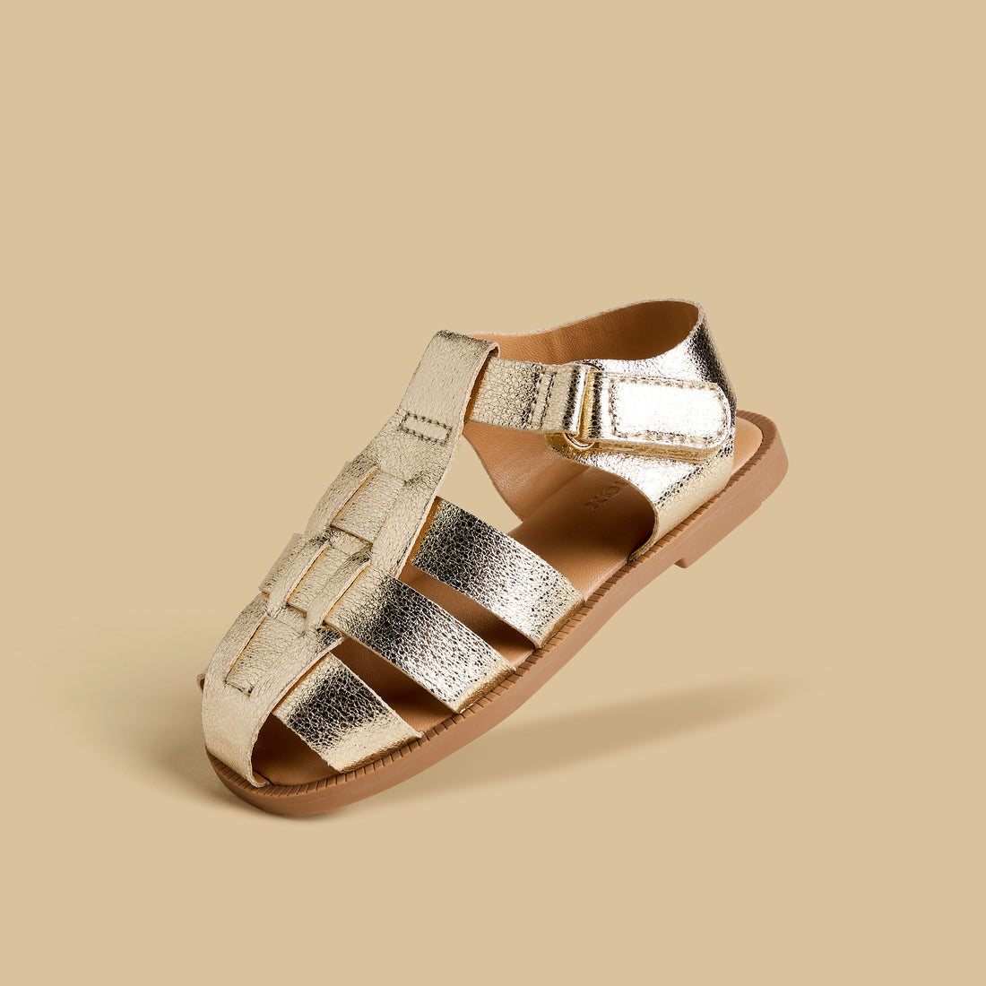 Plain Fisherman Sandals with Hook and Loop Closure