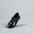 Floral Embellished Ballerina Shoes with Elasticated Strap - Black / 20