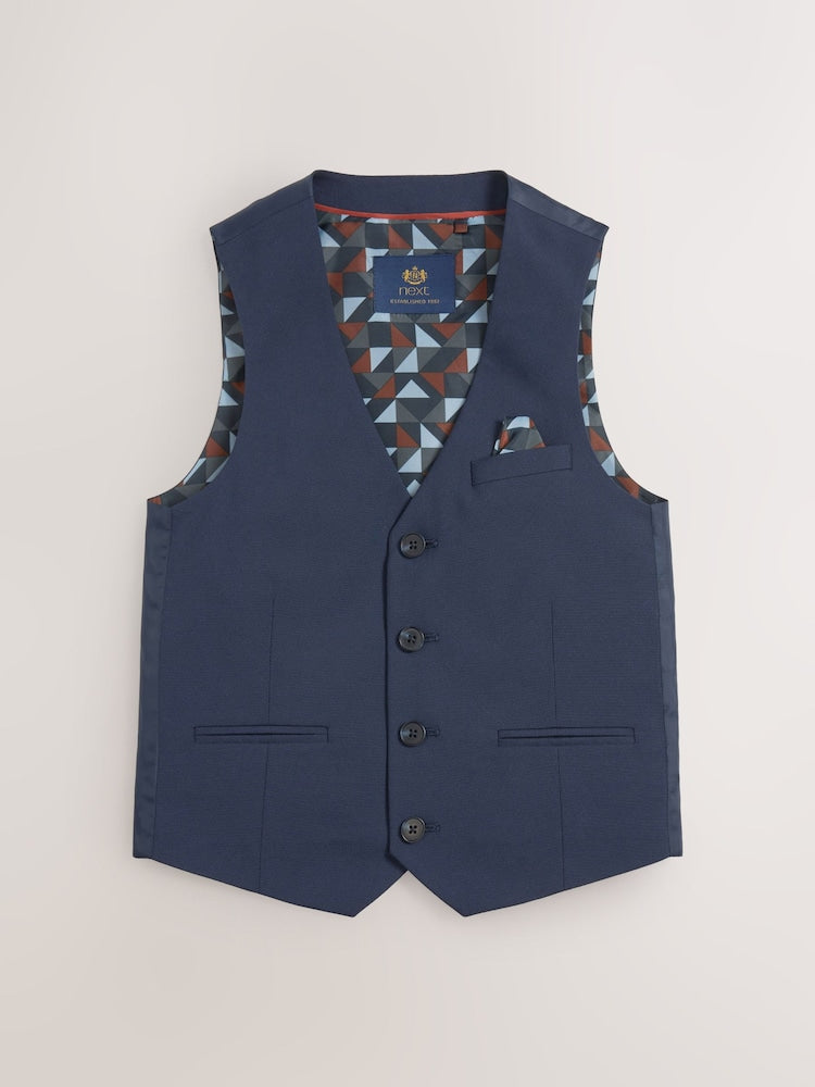 Dark Blue Waistcoat (12mths-16yrs) - 12-18 Months (80-86cm)