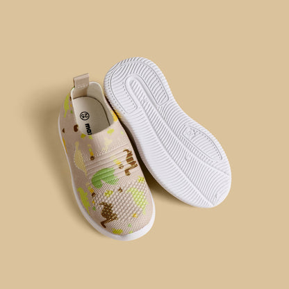 Dinosaur Print Flyknit Slip-On Sports Shoes