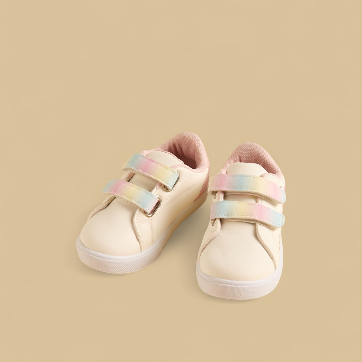 Unicorn Print Sneakers with Hook and Loop Closure