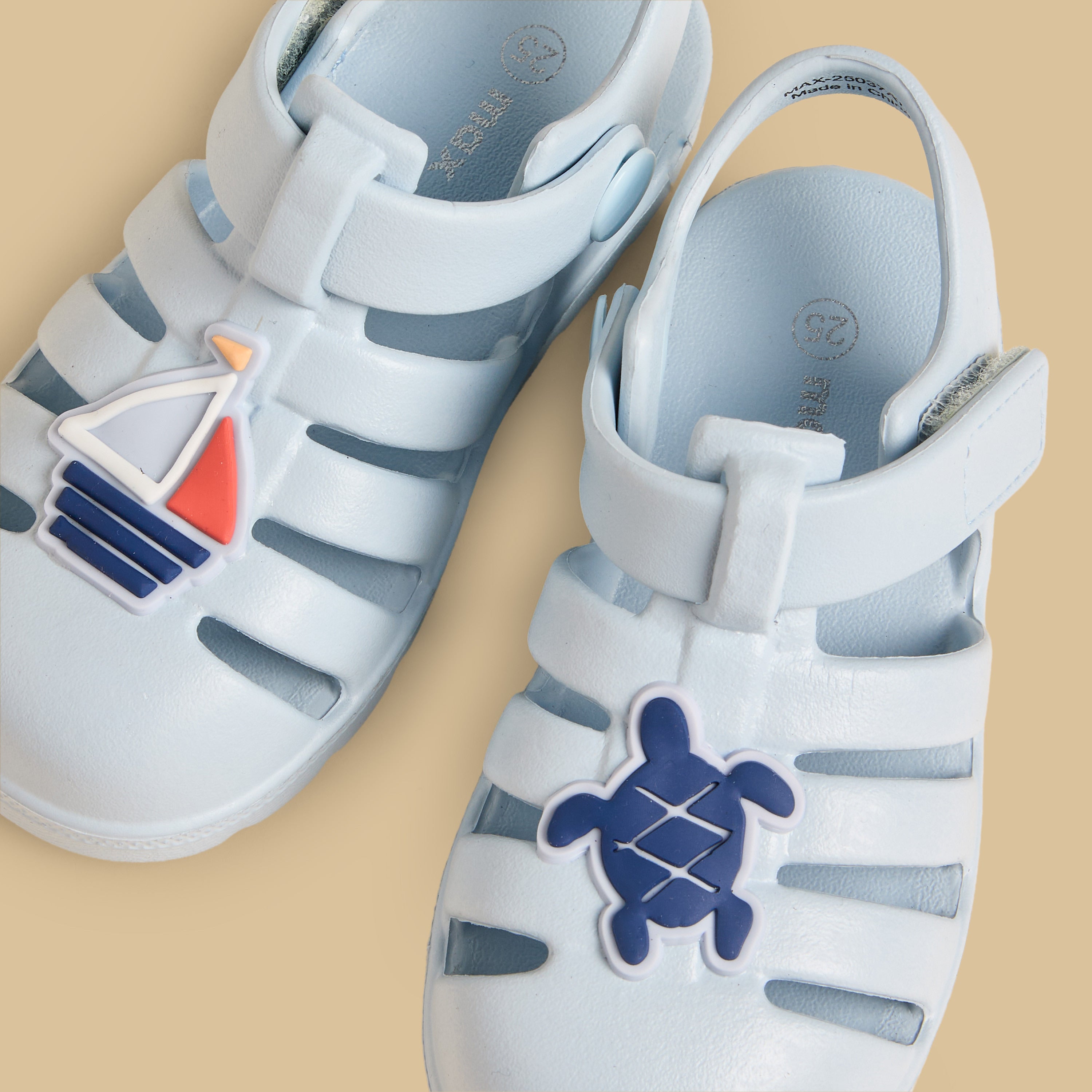 Fisherman Sandals with Hook and Loop Closure