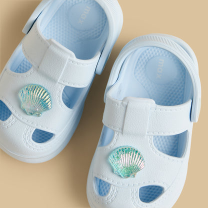 Seashell Accent Backstrap Clogs