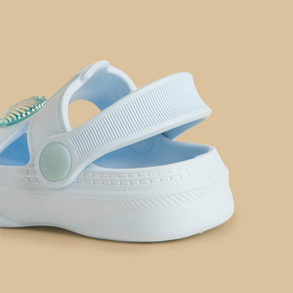 Seashell Accent Backstrap Clogs