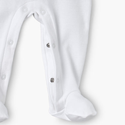 Juniors Cotton Round Neck Long Sleeves Sleepsuit with Bolero Overlay