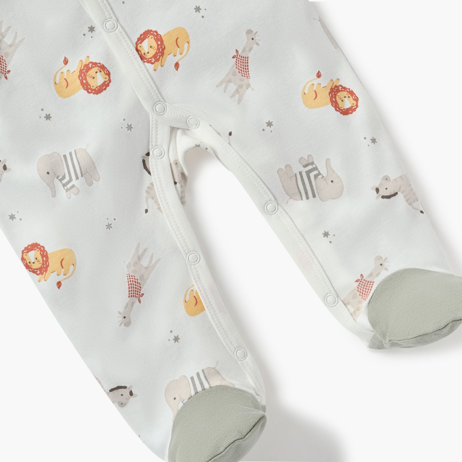 Juniors Animal Print Sleepsuit with Long Sleeves