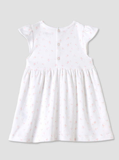 Juniors All-Over Floral Print A-line Dress with Bow Detail-baby-girls-clothing-dressesandjumpsuits-image-2