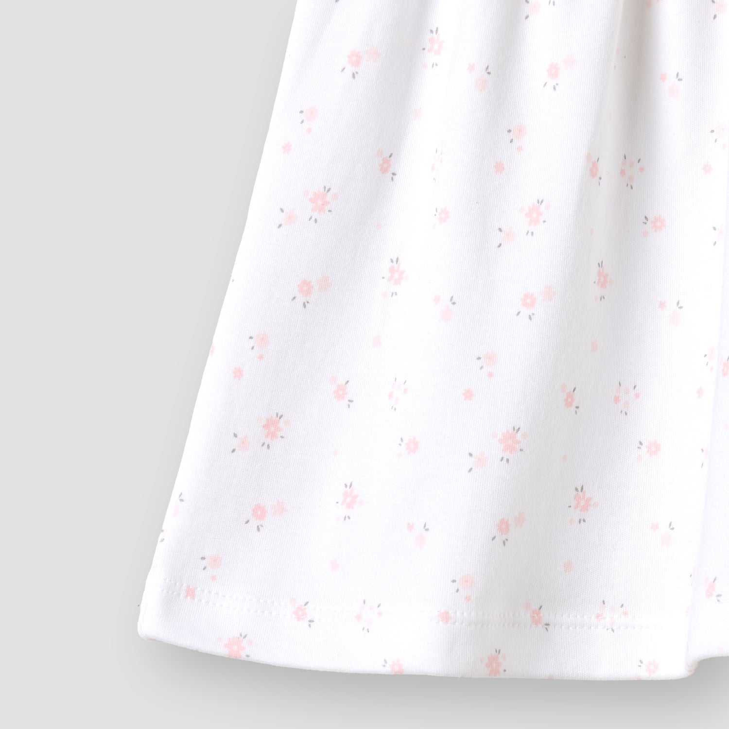 Juniors All-Over Floral Print A-line Dress with Bow Detail