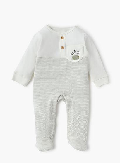 Juniors Striped Sleepsuit with Chest Pocket-baby-boys-clothing-nightwear-sleepsuits-image-1