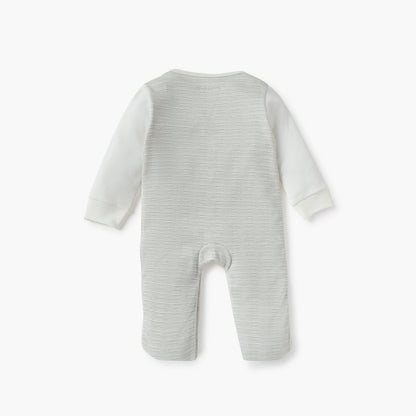 Juniors Striped Sleepsuit with Chest Pocket