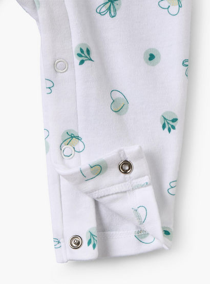 Juniors Cotton Round Neck Long Sleeves Sleepsuit with Ruffle Detail-baby-girls-clothing-nightwear-sleepsuits-image-4