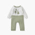 Juniors Animal Applique Sleepsuit with Side Button Closure - Green / 12-18 mths