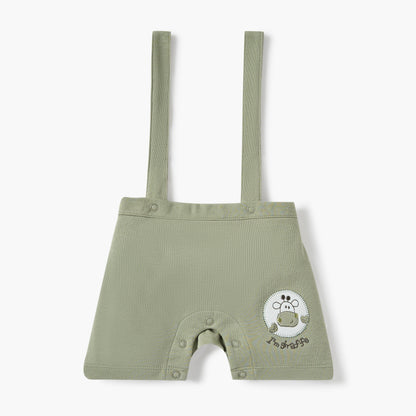 Juniors Animal Print T-shirt and Dungaree Set