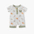 Juniors Animal Print Romper with Short Sleeves - Cream / 12-18 mths