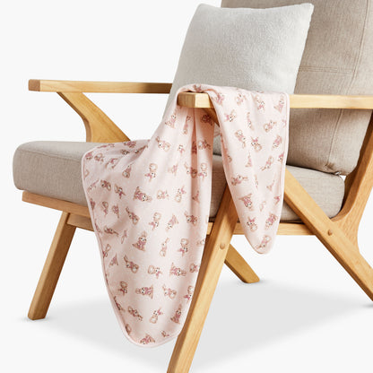 Juniors Bunny Print Receiving Blanket - 71x81 cm