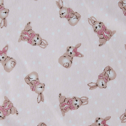 Juniors Bunny Print Receiving Blanket - 71x81 cm