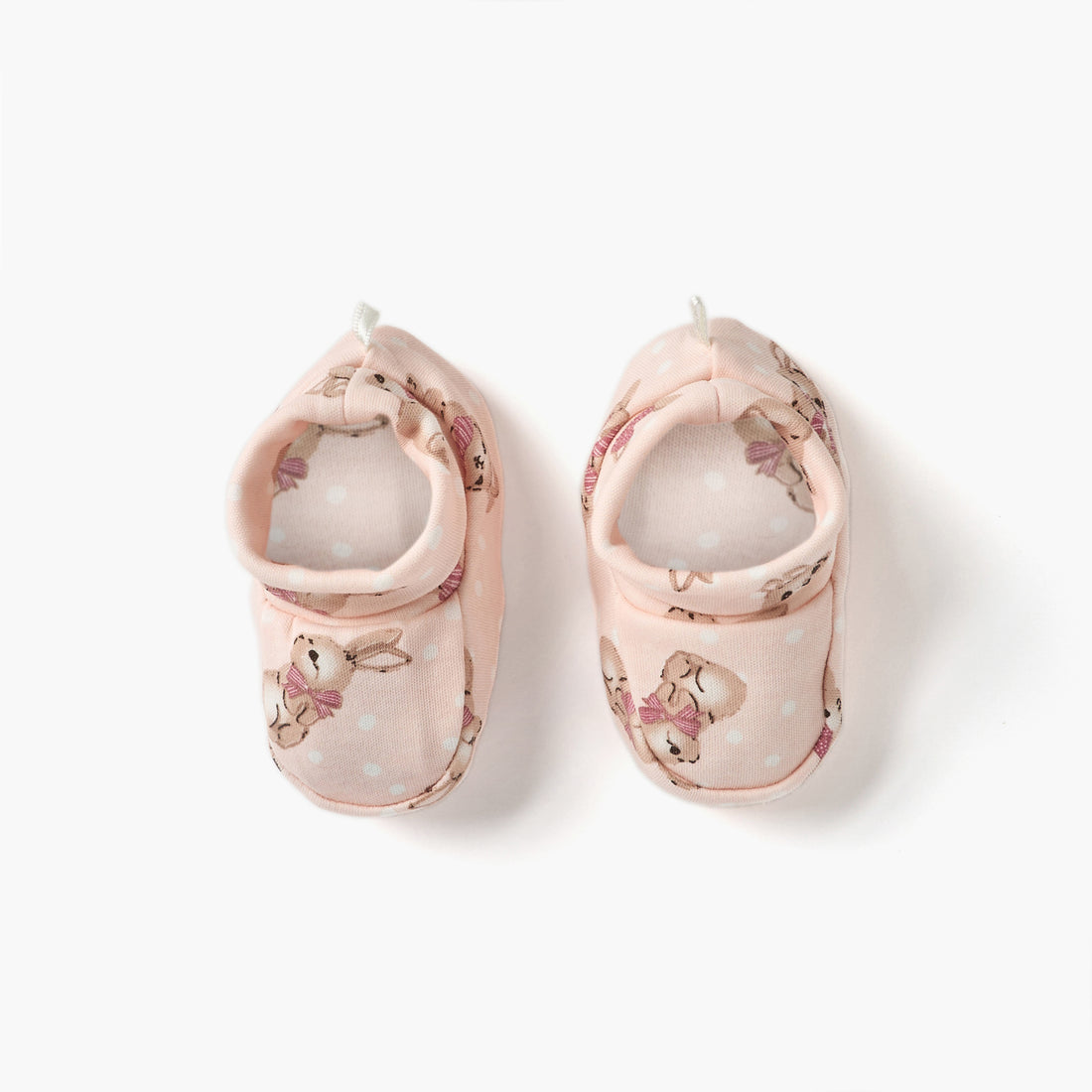 Juniors Bunny Print Booties