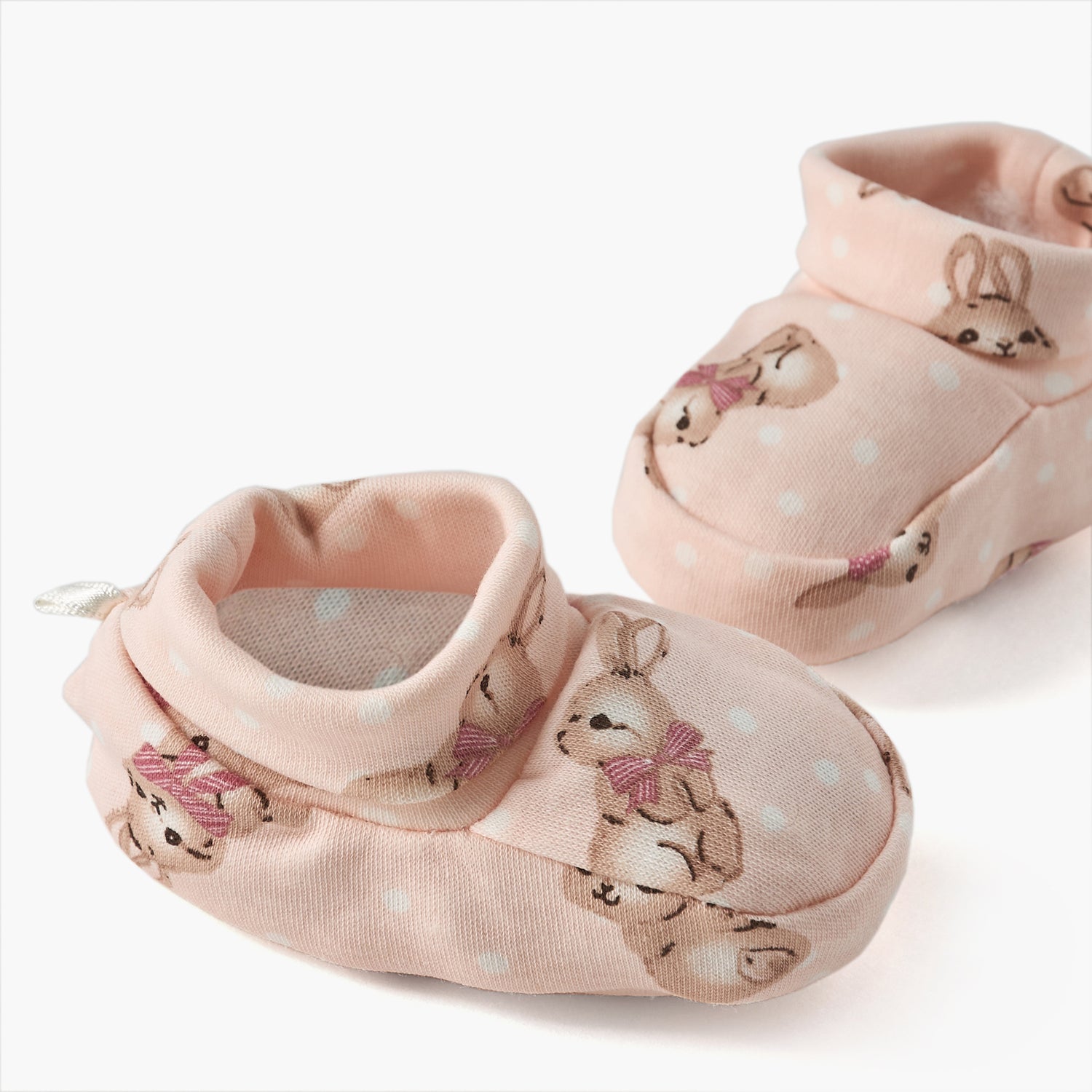 Juniors Bunny Print Booties