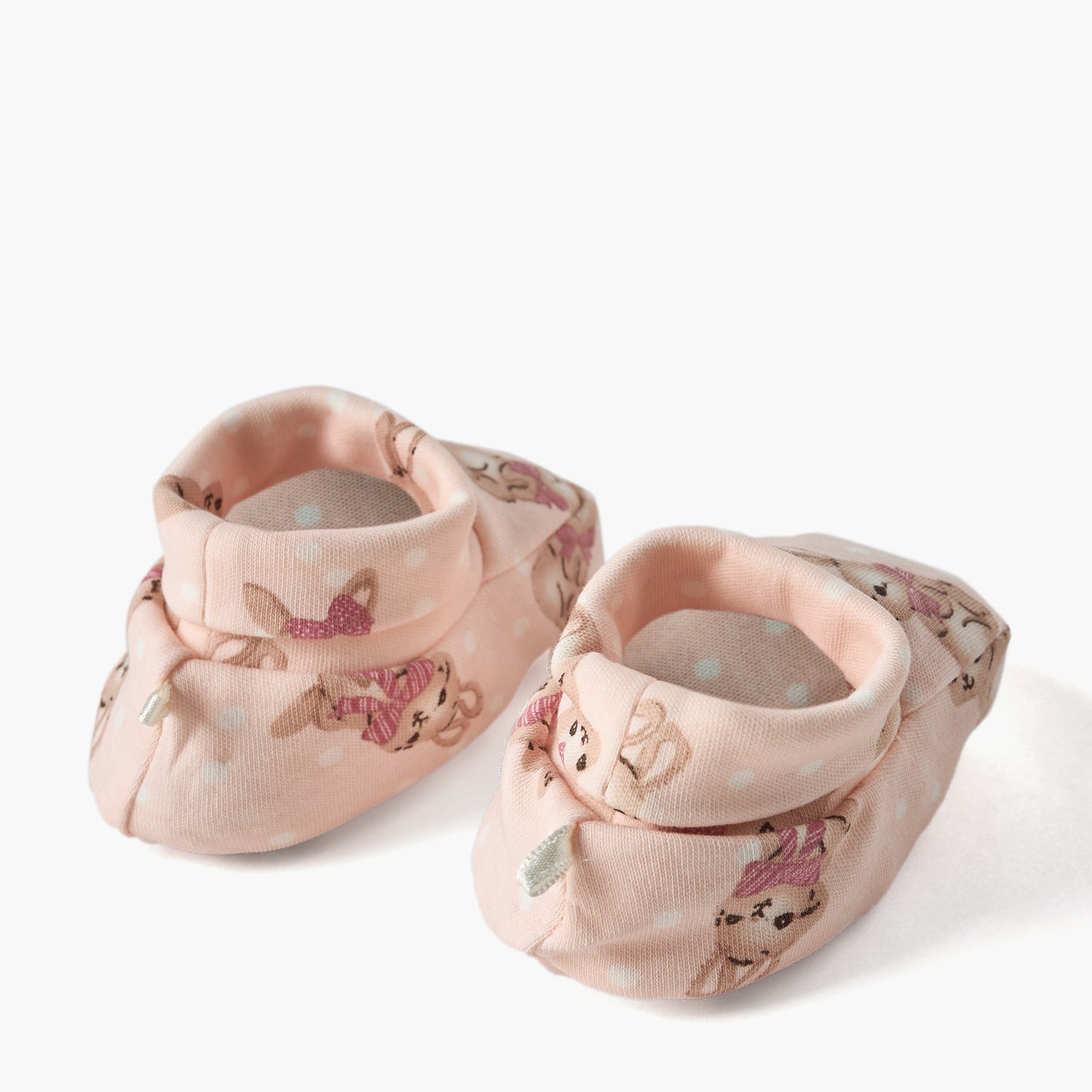 Juniors Bunny Print Booties