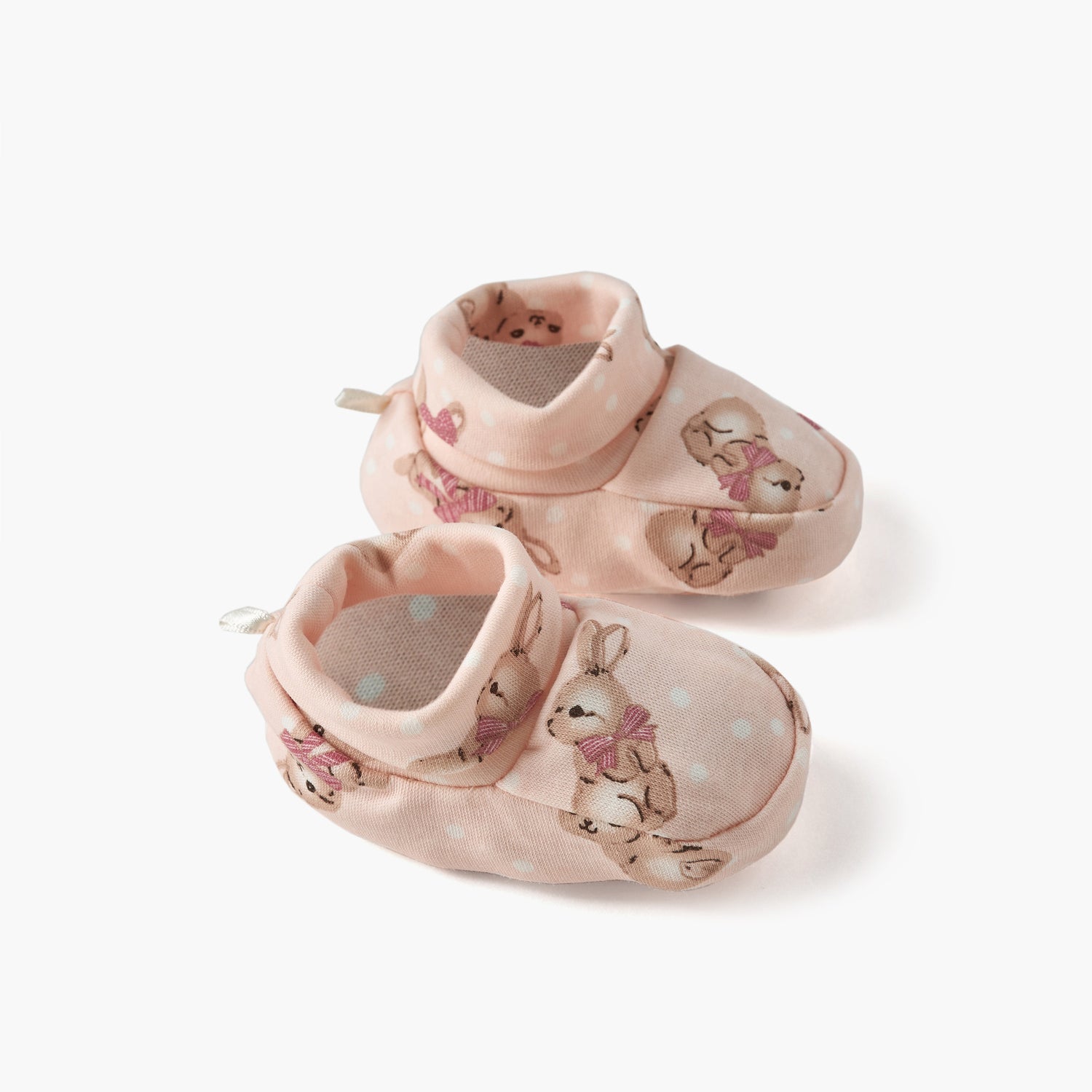 Juniors Bunny Print Booties